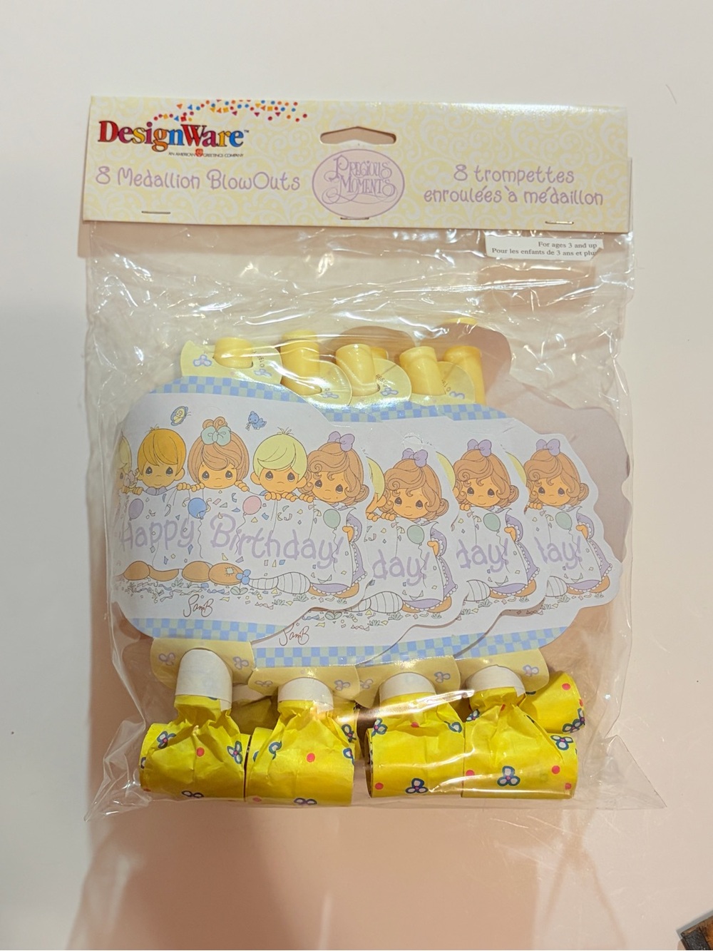 Vintage Precious Moments Birthday Party BlowOuts Party Favours Treat Bag